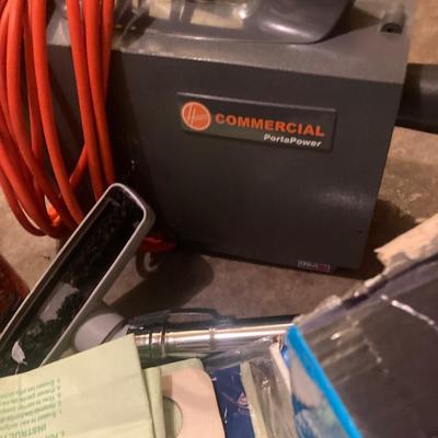 Lot of vacuum cleaners and other tools
