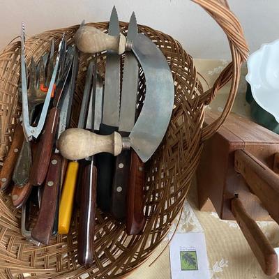 Assorted kitchen utensils and items