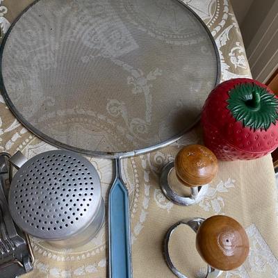 Assorted kitchen utensils and items