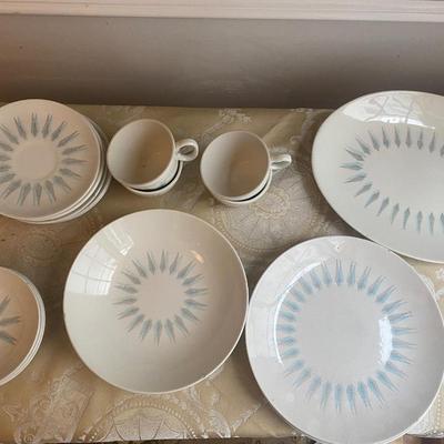 20 piece Set of Mid Century Modern serving ware plus bowls