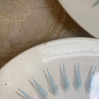20 piece Set of Mid Century Modern serving ware plus bowls