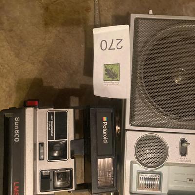 Lot of vintage media, cameras and electronics