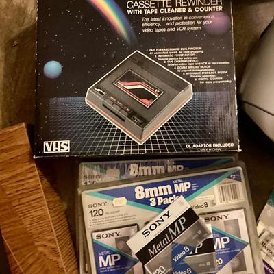 Lot of vintage media, cameras and electronics