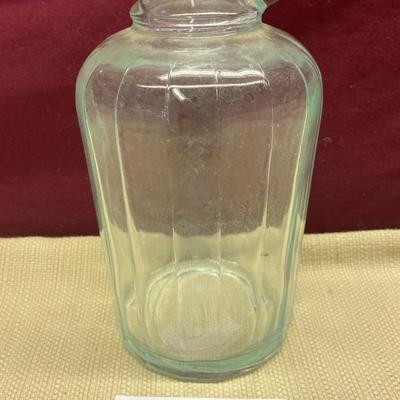 Vintage Glass Syrup Jar