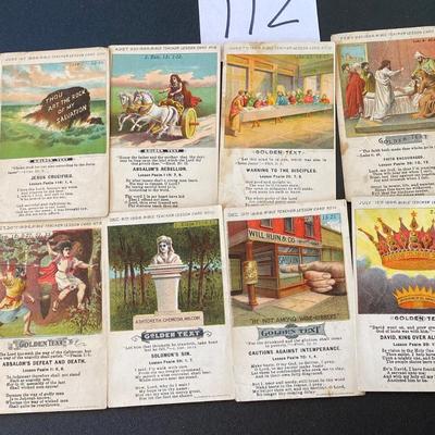 1896 Bible Teaching Lesson Cards