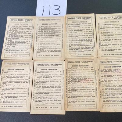 1897 Bible Teaching Cards