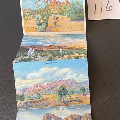 Vintage postcard folder