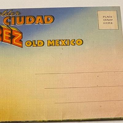 Vintage Old Mexico Souvenir Postcard Folder