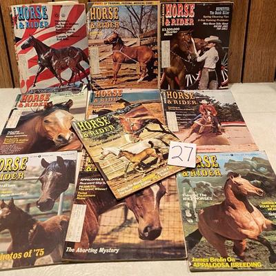 1976 Vintage Horse and Rider Magazines