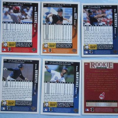 (12) 1990's PINNACLE Baseball Cards, nice crisp cards.