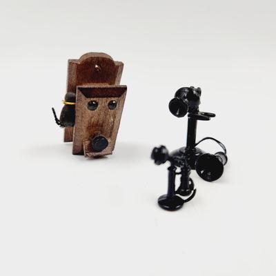 MINATURES - TELEPHONE - WOOD & METAL