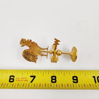 MINATURES - METAL ROOSTER WEATHER VANE