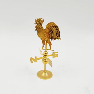 MINATURES - METAL ROOSTER WEATHER VANE
