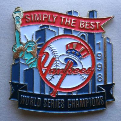 1998 NY Yankees World Champions Pin