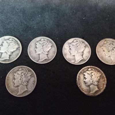 6 MERCURY DIMES