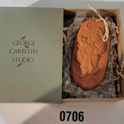 Vintage George Garruth Santa Ornament