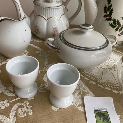 Various Platters, bowls, plates, Italian Coffee Grinder, coffee and tea pots