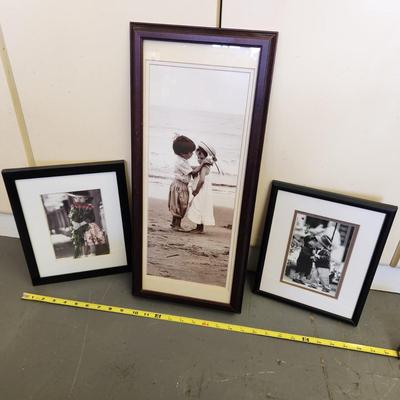 TRIO OF KID LOVE FRAMED ART â¤ï¸