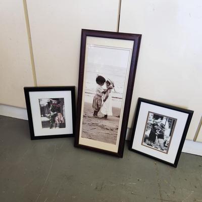 TRIO OF KID LOVE FRAMED ART â¤ï¸