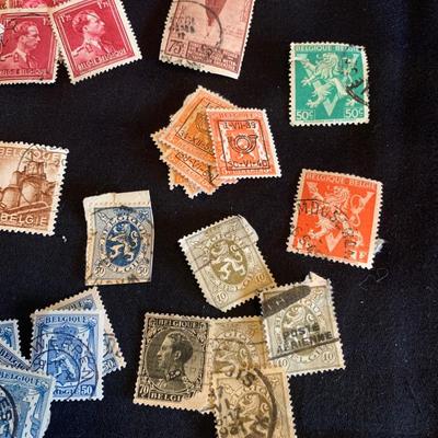 Vintage Belgium Stamps