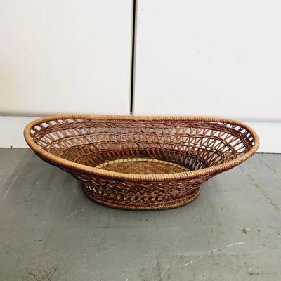 BEAUTIFUL WOVEN DARK BROWN BASKET