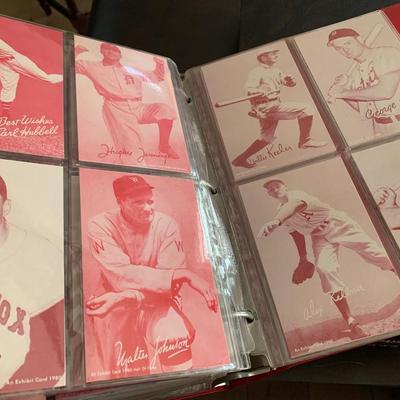 HUGE BINDER FULL Large Exhibit Cards Lot 806