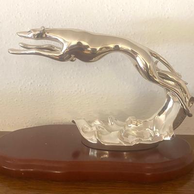 Chrome Jaguar ornament with makers mark