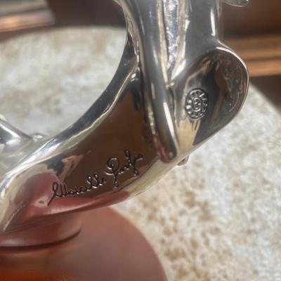 Chrome Jaguar ornament with makers mark