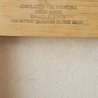 Ideal horse simulated oil painting for the American quarter of a resource isn't by artist orn mixer