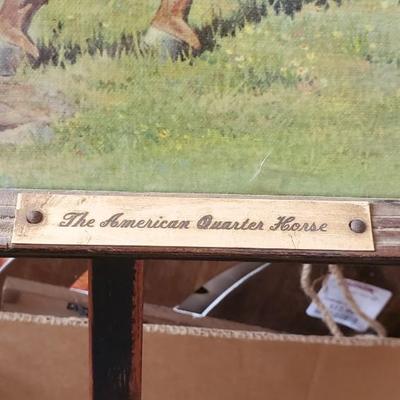 Ideal horse simulated oil painting for the American quarter of a resource isn't by artist orn mixer