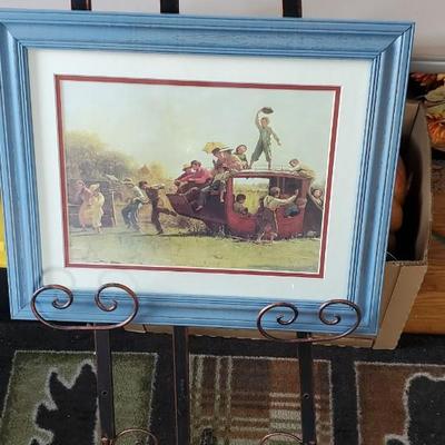 The title of this picture is the old stage coach by artist Eastman Johnson Possibly a pixel reproduction