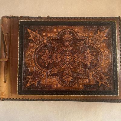 Leather Bound Embossed photo album