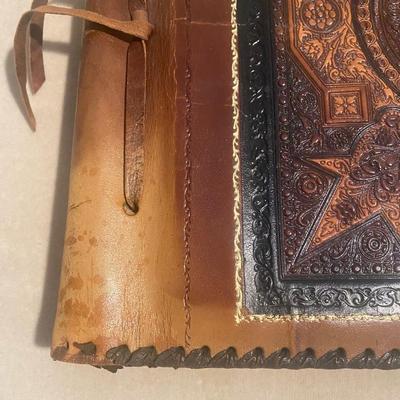 Leather Bound Embossed photo album