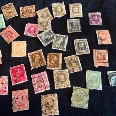Vintage Belgium Stamp Lot