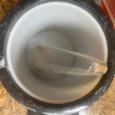 Italian ice Grinder and marble ice bucket