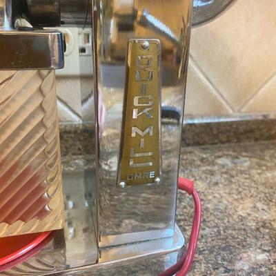 Italian ice Grinder and marble ice bucket