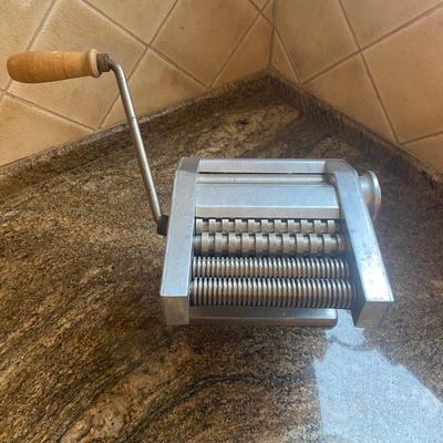 Various Kitchen Appliances-Cuisinart Blender, Meat Slicer, Vintage Italian Pasta Maker