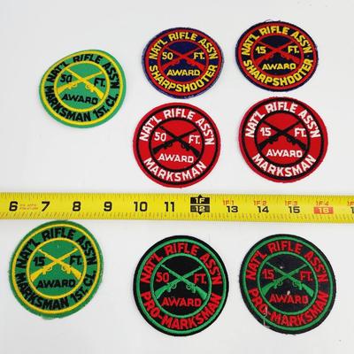 VINTAGE NATIONAL RIFLE ASSOCIATION BANDGE BUNDLE