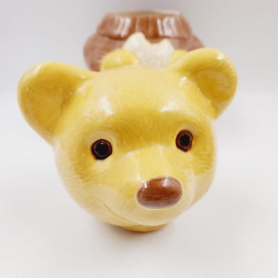 SUPER FANTASTIC VINTAGE METLOX YELLOW BEAR COOKIE JAR