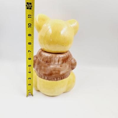 SUPER FANTASTIC VINTAGE METLOX YELLOW BEAR COOKIE JAR