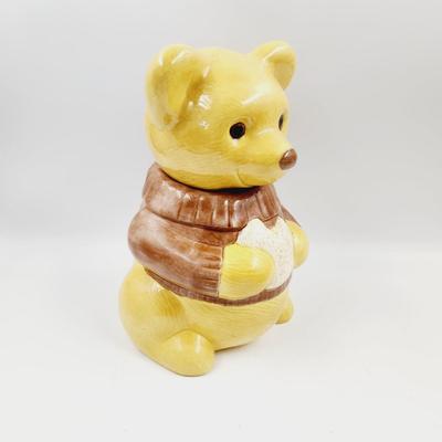 SUPER FANTASTIC VINTAGE METLOX YELLOW BEAR COOKIE JAR