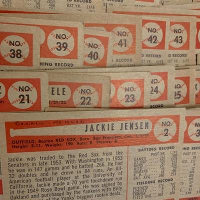 1954 Bowman Baseball Card 169 Cards Total - Lot 807