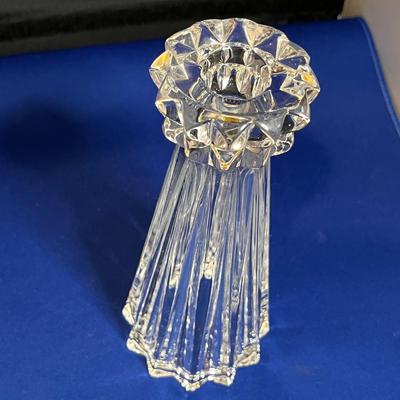 LEADED CRYSTAL SOLITAIRE CANDLESTICK