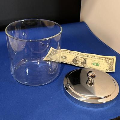 COTTON BALL CONTAINER W/LID