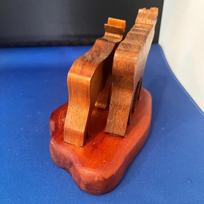 WOODEN MOOSE DOUBLE CUT-OUTS