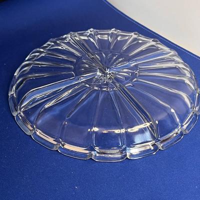 DIVIDED GLASS SERVING DISH