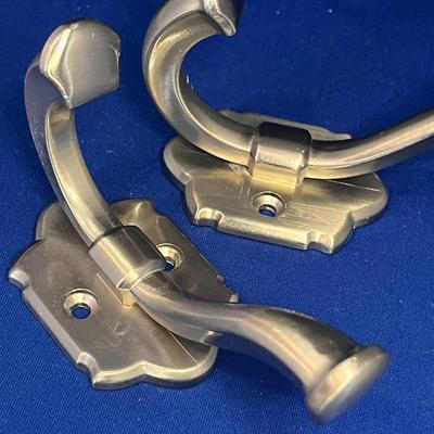 PAIR OF STURDY COAT HOOKS