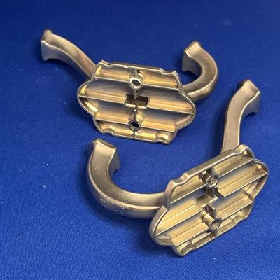 PAIR OF STURDY COAT HOOKS