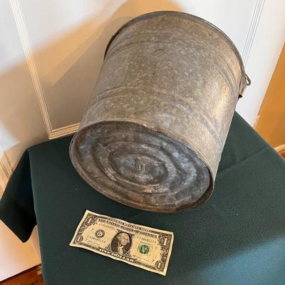OLDER GALVANIZED BUCKET