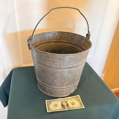 OLDER GALVANIZED BUCKET